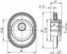 Броненакладка на цилиндр Armadillo ET/ATC-Protector 1CL-25 BB-17 (кор.бронза)