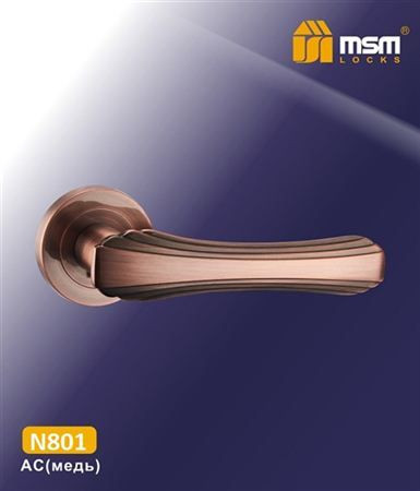 Ручки раздельные MSM N801 AС (медь) на круглом основании