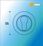 Накладка под цилиндр MSM K1 WH/SN (белый/матовый никель)
